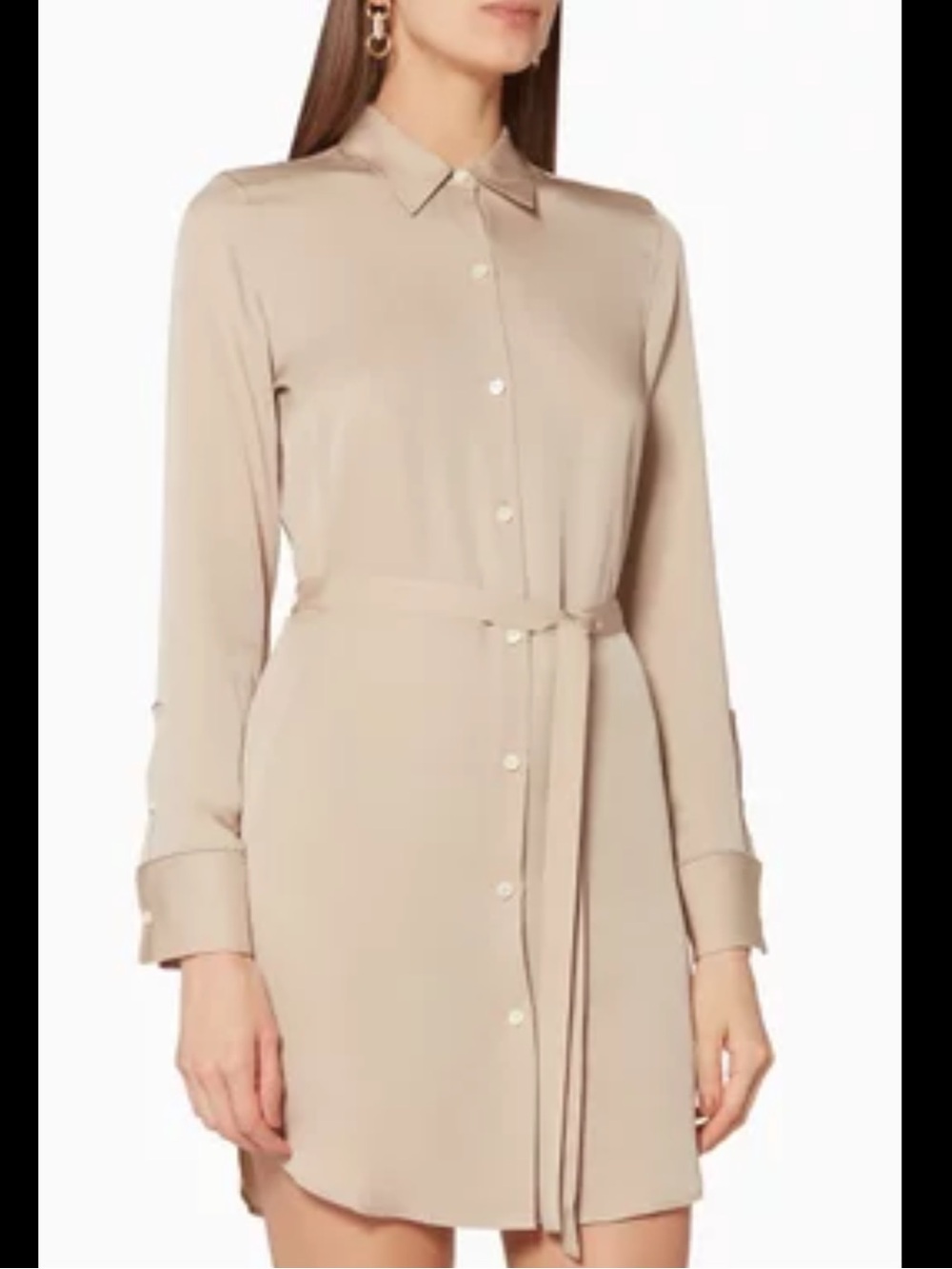Theory silk shirt dress, Petite - Picture 1 of 10